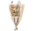 Flores secas naturales - flores conservadas reales con eucalipto, rosas y aliento de bebé para la decoración del hogar rús, bodas y arreglos de regalos