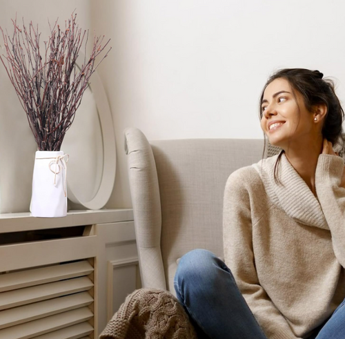 Ramde de abedunatural para decoración de jarrón - ramas decorpintde blanco para centros de centro, manude bricolaje, bodas y decorpara el hogar